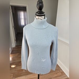 Ralph Lauren Pale Blue Turtleneck Sweater